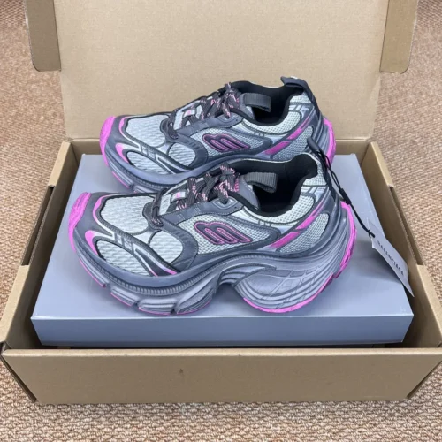 Balenciaga 10XL Gray Pink Chunky Sneakers