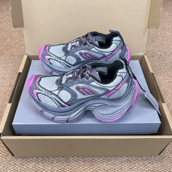 Balenciaga 10XL Gray Pink Chunky Sneakers