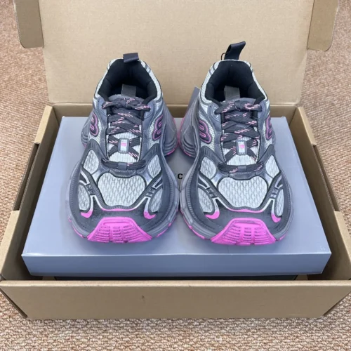 Balenciaga 10XL Gray Pink Chunky Sneakers