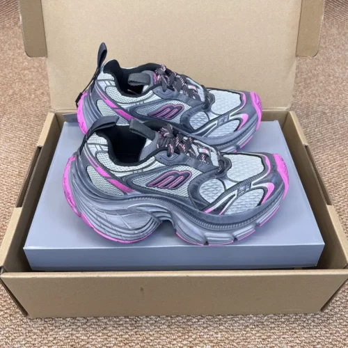 Balenciaga 10XL Gray Pink Chunky Sneakers