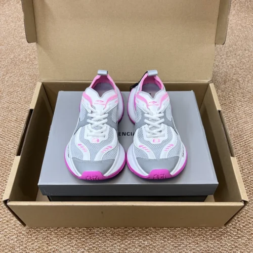 Balenciaga Circuit White Pink Mesh Running Sneakers