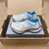 Balenciaga Circuit Gray Blue Mesh Running Sneakers