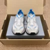 Balenciaga Circuit Gray Blue Mesh Running Sneakers
