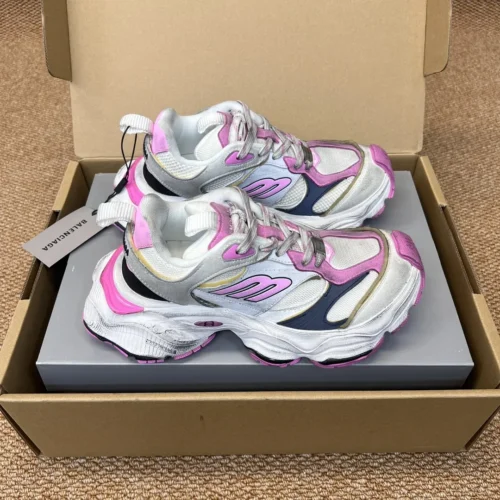 Balenciaga 5XL Cargo Black Pink Chunky Sneakers