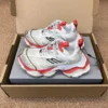 Balenciaga 5XL Cargo White Red Chunky Sneakers
