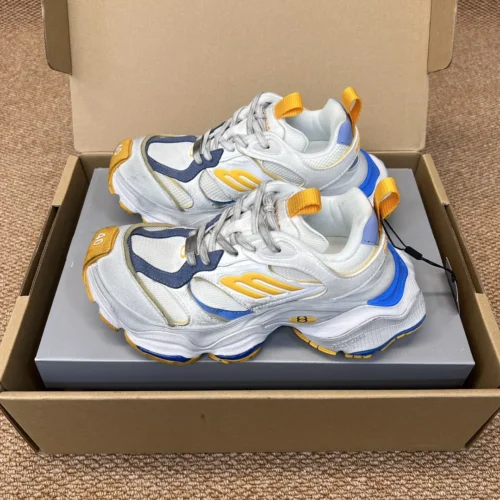 Balenciaga 5XL Cargo White Blue Chunky Sneakers Style 0089