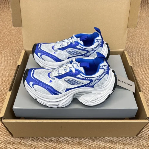 Balenciaga 10XL White Blue Chunky Sneakers