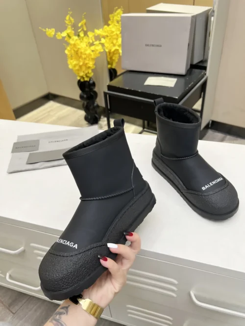 Balenciaga Lambskin Snow Boots