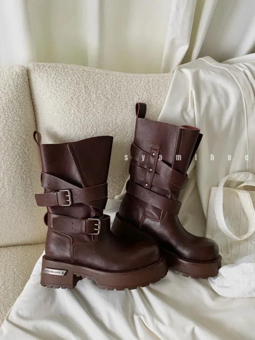 Balenciaga Brown Boots Style 0152