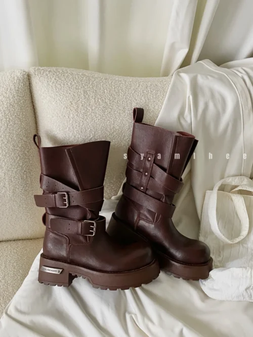 Balenciaga Brown Boots Style 0152