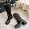 Chanel Black Leather Boots