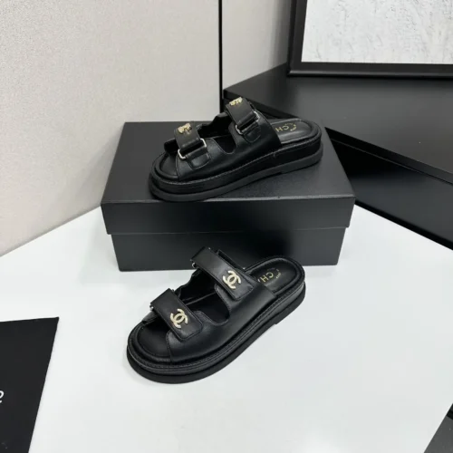 Chanel Rubber Slides