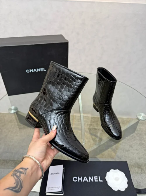 Chanel Lambskin Boots Style 0062