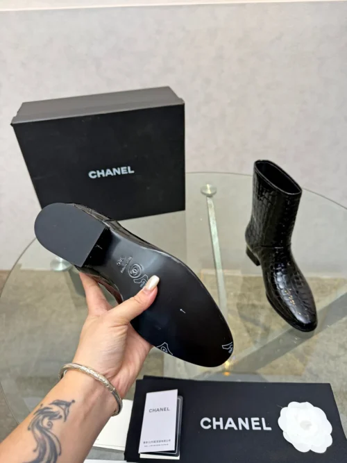 Chanel Lambskin Boots Style 0062