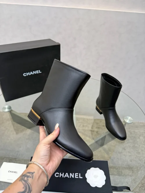 Chanel Lambskin Boots Style 0064