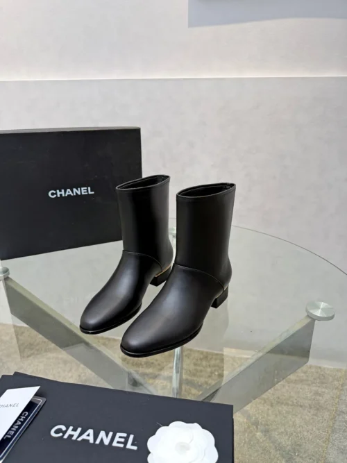 Chanel Lambskin Boots Style 0064