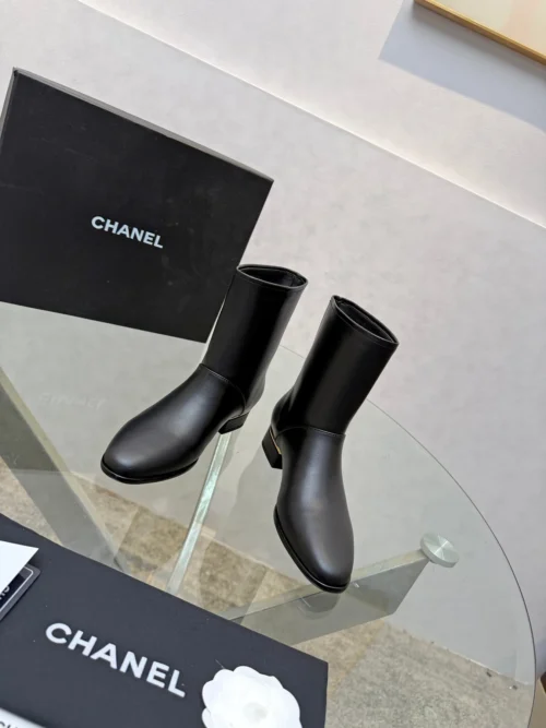 Chanel Lambskin Boots Style 0064