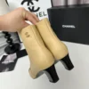 Chanel Black Lambskin Boots Style 0082