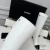 Chanel Black Lambskin Boots Style 0083