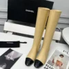 Chanel Black Lambskin Boots Style 0084