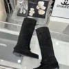 Chanel Off White Boots
