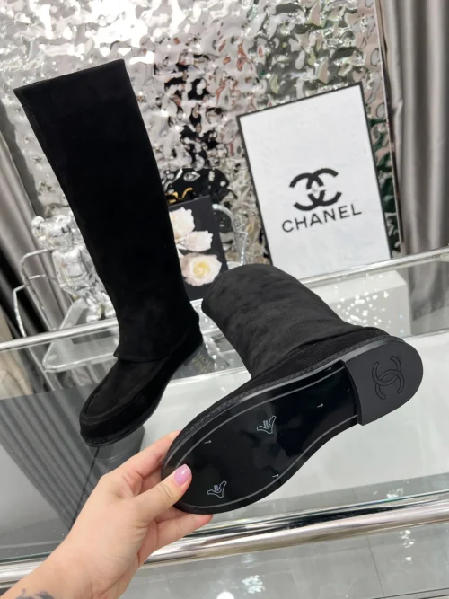 Chanel Off White Boots