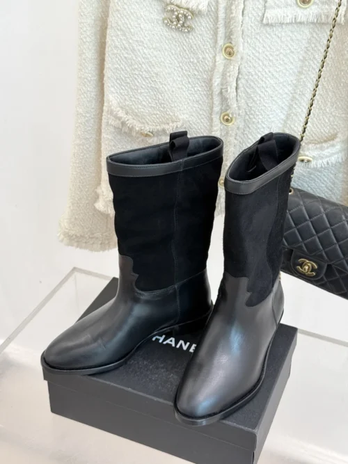 Chanel Leather Boots Style 0114