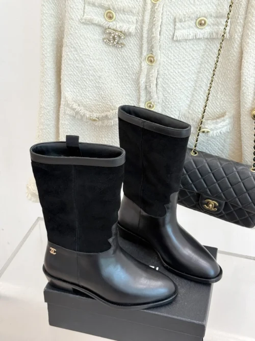 Chanel Leather Boots Style 0114