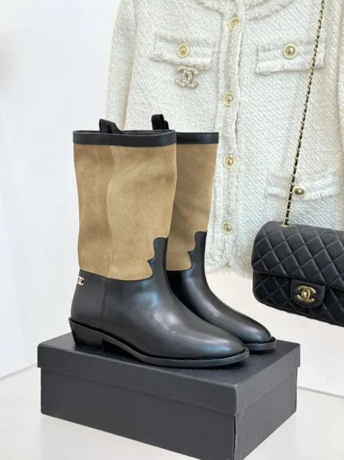 Chanel Leather Boots Style 0115