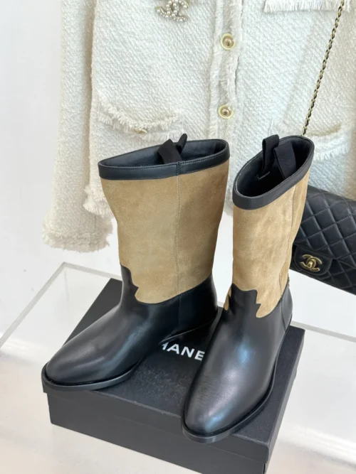Chanel Leather Boots Style 0115