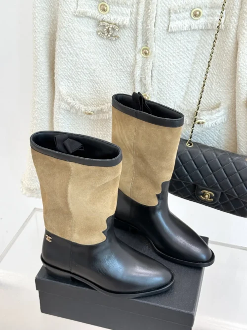 Chanel Leather Boots Style 0115
