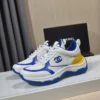 Chanel White Blue Sneakers Style 0158