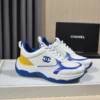Chanel White Blue Sneakers Style 0158