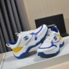 Chanel White Blue Sneakers Style 0158