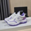 Chanel White Blue Sneakers