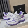 Chanel White Blue Sneakers