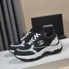 Chanel White Blue Sneakers Style 0160