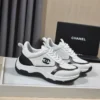 Chanel White Blue Sneakers Style 0161