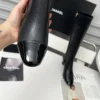 Chanel Black Lambskin Boots Style 0219