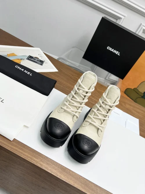 Chanel Lambskin Boots Style 0230