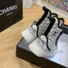 Chanel Canvas Boots