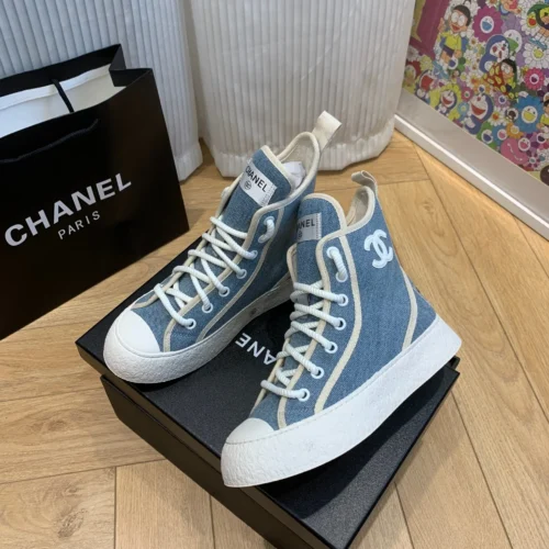 Chanel Canvas Boots Style 0260