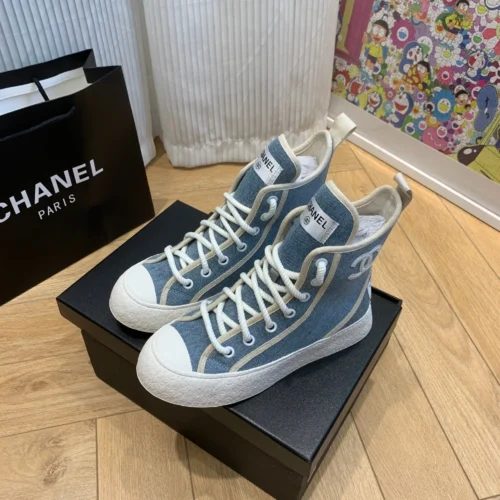 Chanel Canvas Boots Style 0260