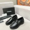 Chanel Black White Loafers