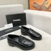 Chanel Black White Loafers