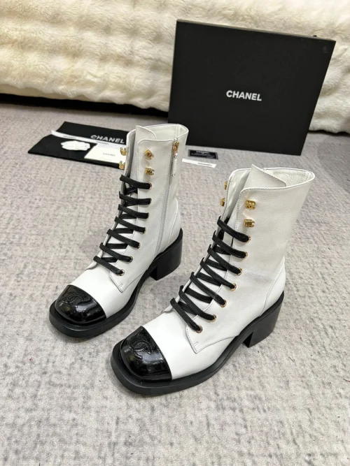Chanel Lambskin Boots Style 0295