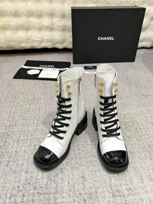 Chanel Lambskin Boots Style 0295
