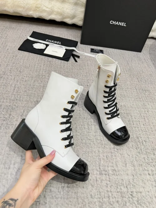 Chanel Lambskin Boots Style 0295