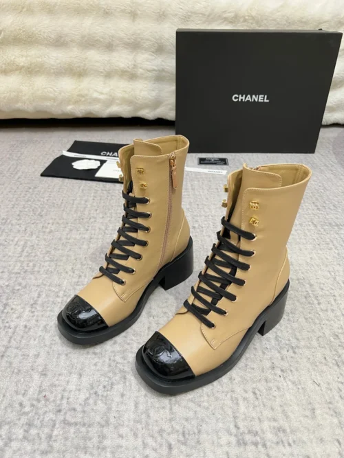 Chanel Lambskin Boots Style 0296