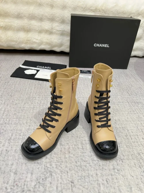 Chanel Lambskin Boots Style 0296